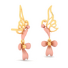 14K Bird Shaped Gold Earrings Design