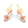 14K Bird Shaped Gold Earrings Design