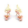 14K Bird Shaped Gold Earrings Design