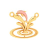 14K Gold Pendant Dolphin Shape from Barish Collection