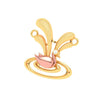 14K Gold Pendant Bird Shape from Barish Collection