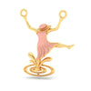 14K Gold Pendant Dancing Girl Shape from Barish Collection