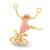 14K Gold Pendant Dancing Girl Shape from Barish Collection