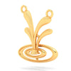 14K Gold Pendant Solid Droplet Design from Barish Collection 