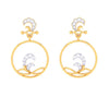 14K Gold Earrings Gems & Hoop Design from Barish Collection