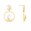 14K Gold Earrings Gems & Hoop Design from Barish Collection