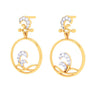 14K Gold Earrings Gems & Hoop Design from Barish Collection