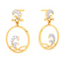 14K Gold Earrings Gems & Hoop Design from Barish Collection