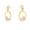 14K Gold Earrings Subtle Hoops & Gem-Fit from Barish Collection