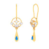 Gold Earrings With Unrivaled Design & duo-Gems from Barish Collection