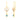 Gold Earrings With Unrivaled Design & duo-Gems from Barish Collection