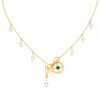 14k Aquarius Themed Gold Gorgeous Necklace From Amazea Collection