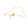 14k Aquarius Themed Gold Gorgeous Necklace From Amazea Collection