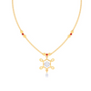 Unique 14k Gold Necklace With Stone- Amazea Collection