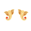 14k Cute Ganesha Motif Studs Earrings For Women From Amazea Collection