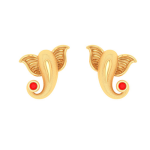 14k Cute Ganesha Motif Studs Earrings For Women From Online Exclusive