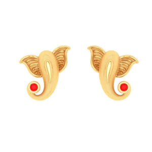 14k Cute Ganesha Motif Studs Earrings For Women From Online Exclusive