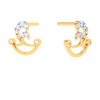 Dainty 14k Gold Studs Earrings From PC Chandra Jewellers