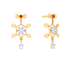 14k Gorgeous Jhumka Design Earrings From Amazea Collection