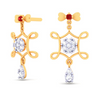 14k Gorgeous Jhumka Design Earrings From Amazea Collection