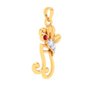 14KT Musical Note Butterfly Gold Pendant From Amazea Collection