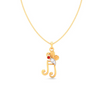 14KT Musical Note Butterfly Gold Pendant From Amazea Collection