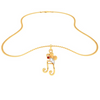 14KT Musical Note Butterfly Gold Pendant From Amazea Collection