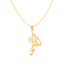 14KT Three Musical Note Gold Pendant From Amazea Collection