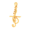 14KT Special Musical Note Gold Pendant From Amazea Collection