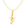 14KT Special Musical Note Gold Pendant From Amazea Collection