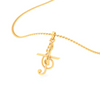 14KT Special Musical Note Gold Pendant From Amazea Collection