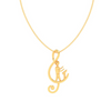 14KT Musical Note With Orchestrating Man Gold Pendant From Amazea Collection