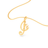 14KT Musical Note With Orchestrating Man Gold Pendant From Amazea Collection