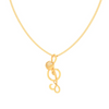 14KT Musical Note Microphone Gold Pendant From Amazea Collection