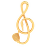 14KT Musical Note Microphone Jack Gold Pendant From Amazea Collection