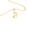 14KT Musical Note Microphone Jack Gold Pendant From Amazea Collection