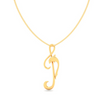 14kt Musical Note And Dolphin Gold Pendant From Amazea Collection 