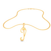 14kt Musical Note And Dolphin Gold Pendant From Amazea Collection 