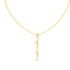 14kt Musical Note Drop Gold Pendant From Amazea Collection 