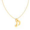 14kt Quaver Musical Note Gold Pendant From Amazea Collection 