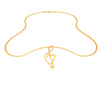 14kt Musical Note And Heart Shape Gold Pendant From Amazea Collection 