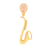 14kt Trumpet shaped Gold Pendant From Amazea Collection 