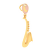 14kt Trumpet shaped Gold Pendant From Amazea Collection 