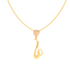 14kt Trumpet shaped Gold Pendant From Amazea Collection 