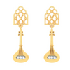 14KT Sitaar Shaped Gold Earrings From Amazea Collection 