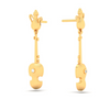 14KT Violin Shaped Gold Earrings From Amazea Collection 