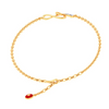 14KT Musical Note with Evil Eye Gold Braclet From Amazea Collection 