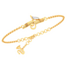 14KT Musical Note with Trumpet Gold Braclet From Amazea Collection 