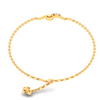 14KT Musical Note with Trumpet Gold Braclet From Amazea Collection 