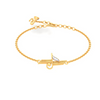 14KT Musical Note with Trumpet Gold Braclet From Amazea Collection 